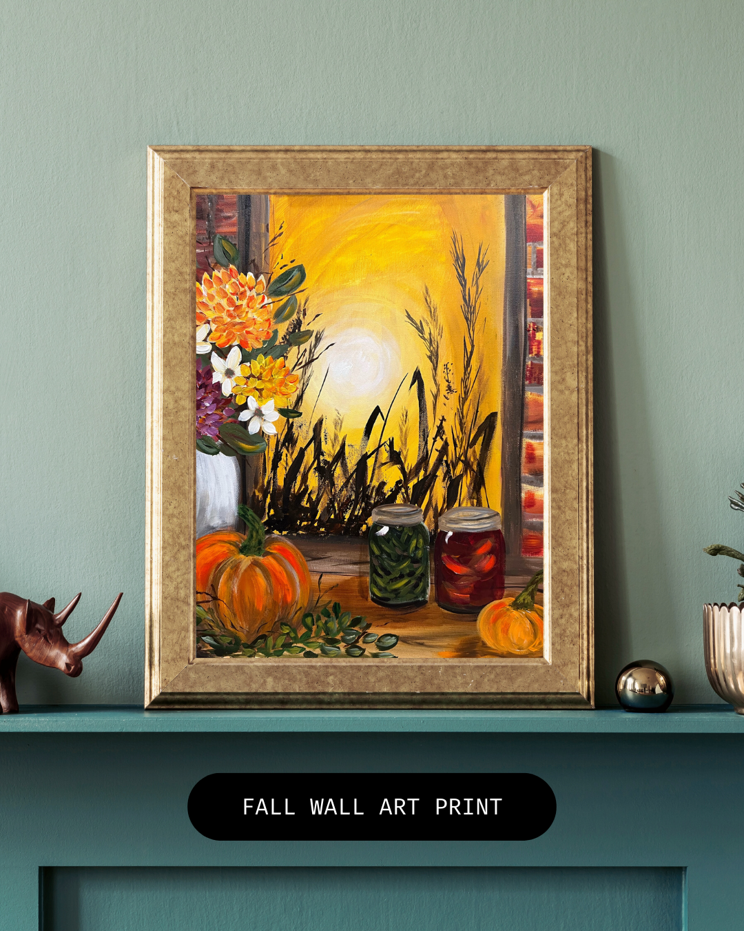 Autumn Window Print of Original Arwork